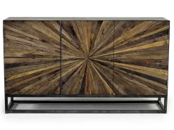 Astral 3 Door Accent Cabinet In Gray