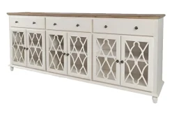 Aurora 6 Door Console In White