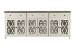 Aurora 6 Door Console In White