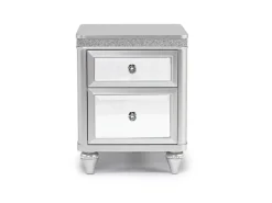 Avril Chairside Table In Silver