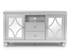 Avril Media Console In Silver, 70 Inch