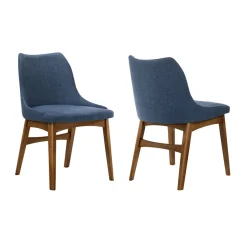Azalea Side Chair In Blue, Set Of 2