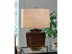 Bainmore Table Lamp In Amber