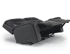 Banks 3 Power Loveseat In Chesapeake Charcoal Leather