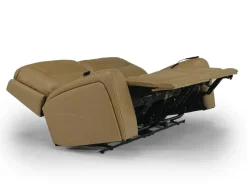 Banks 3 Power Loveseat In Chesapeake Charcoal Leather