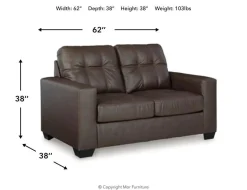 Barlin Mills Loveseat In Carbon