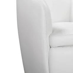 Barolo Leather Swivel Club Chair In Caramel