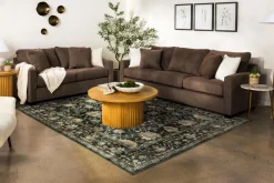 Barrett Sofa & Loveseat In Fisk Mushroom