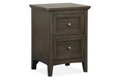 Bay Creek 3 Drawer Nightstand In Light Gray