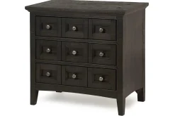 Bay Creek 3 Drawer Nightstand In Light Gray