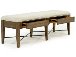 Bay Creek Bench W/ Storage In Light Gray