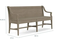 Bay Creek Bench W/ Storage In Light Gray