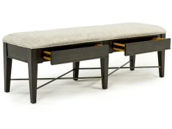 Bay Creek Bench W/ Storage In Light Gray