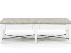 Bay Creek Bench W/ Storage In Light Gray