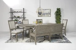 Bay Creek Bench W/ Storage In Light Gray