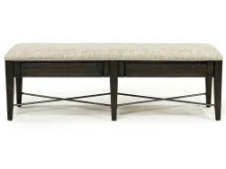 Bay Creek Bench W/ Storage In Light Gray