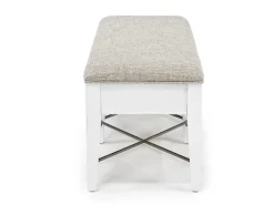 Bay Creek Bench W/ Storage In Light Gray