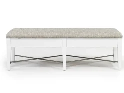Bay Creek Bench W/ Storage In Light Gray
