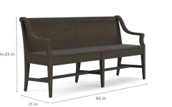 Bay Creek Bench W/ Storage In Light Gray