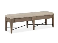 Bay Creek Bench W/ Storage In Light Gray