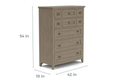 Bay Creek Chest In Light Gray