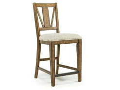 Bay Creek Counter Height Stool In Graphite, V-Back