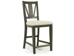 Bay Creek Counter Height Stool In Graphite, V-Back