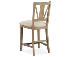 Bay Creek Counter Height Stool In Graphite, V-Back