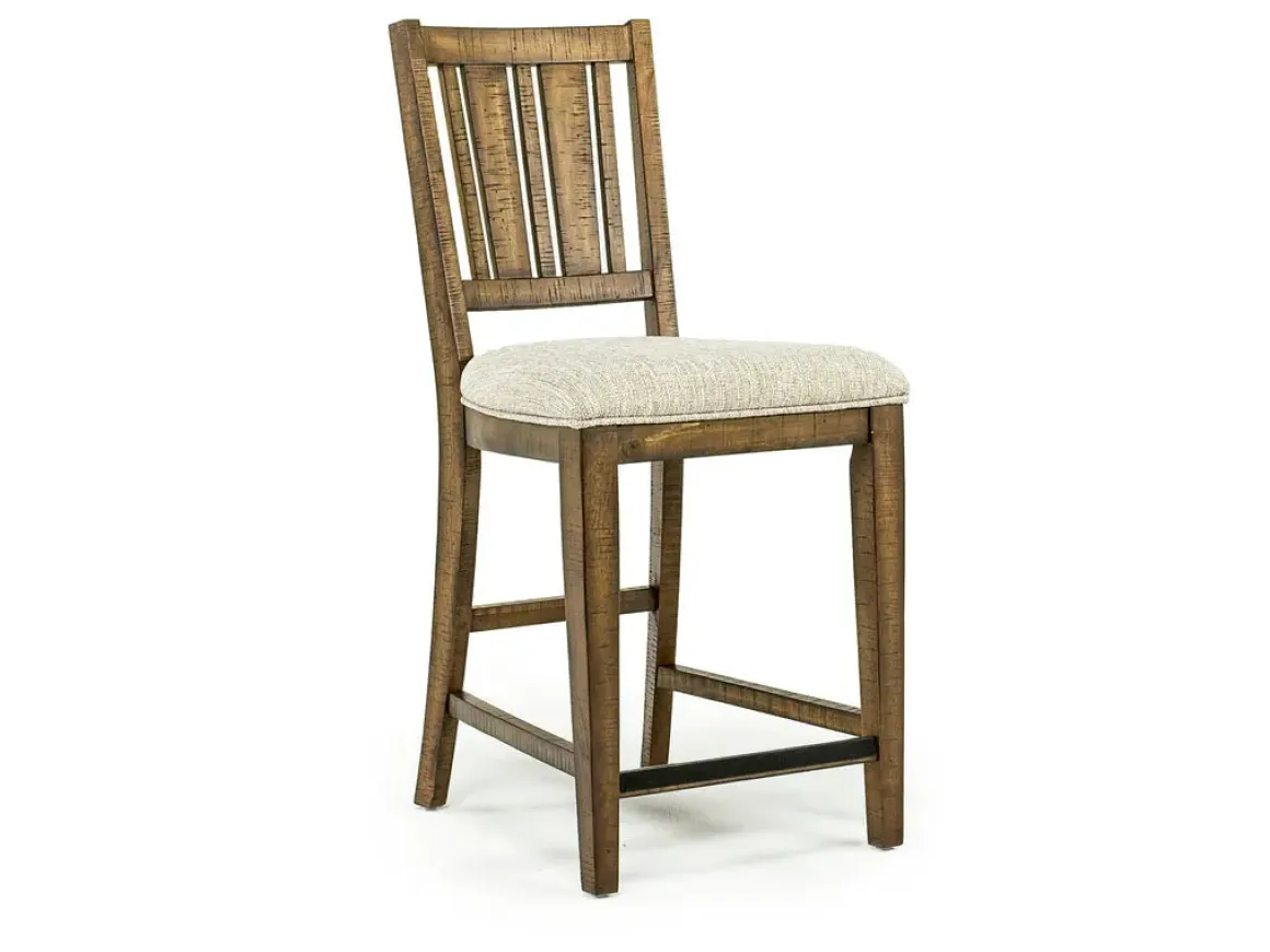 Bay Creek Counter Height Stool In Graphite, V-Back