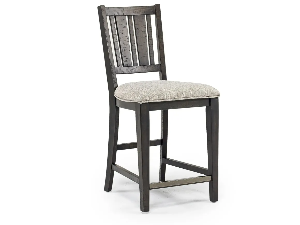 Bay Creek Counter Height Stool In Graphite, V-Back