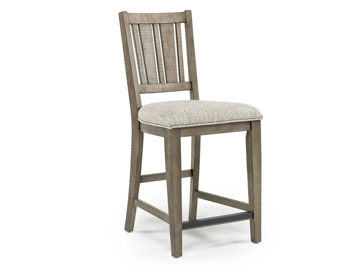 Bay Creek Counter Height Stool In Graphite, V-Back
