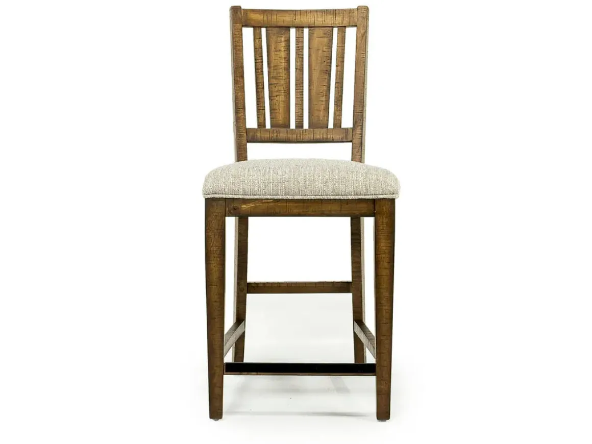 Bay Creek Counter Height Stool In Graphite, V-Back