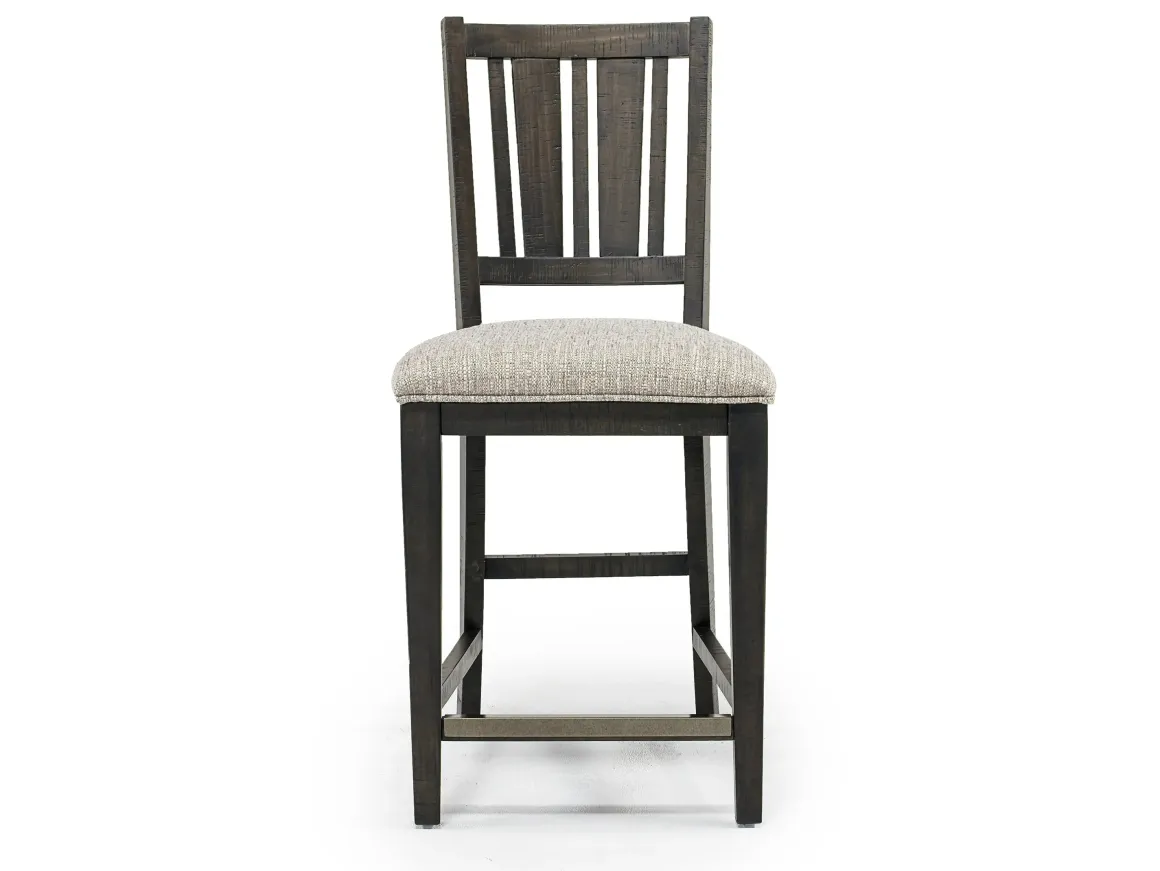 Bay Creek Counter Height Stool In Graphite, V-Back