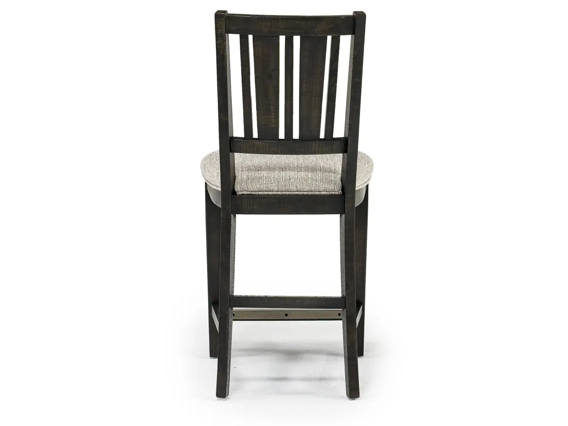 Bay Creek Counter Height Stool In Graphite, V-Back