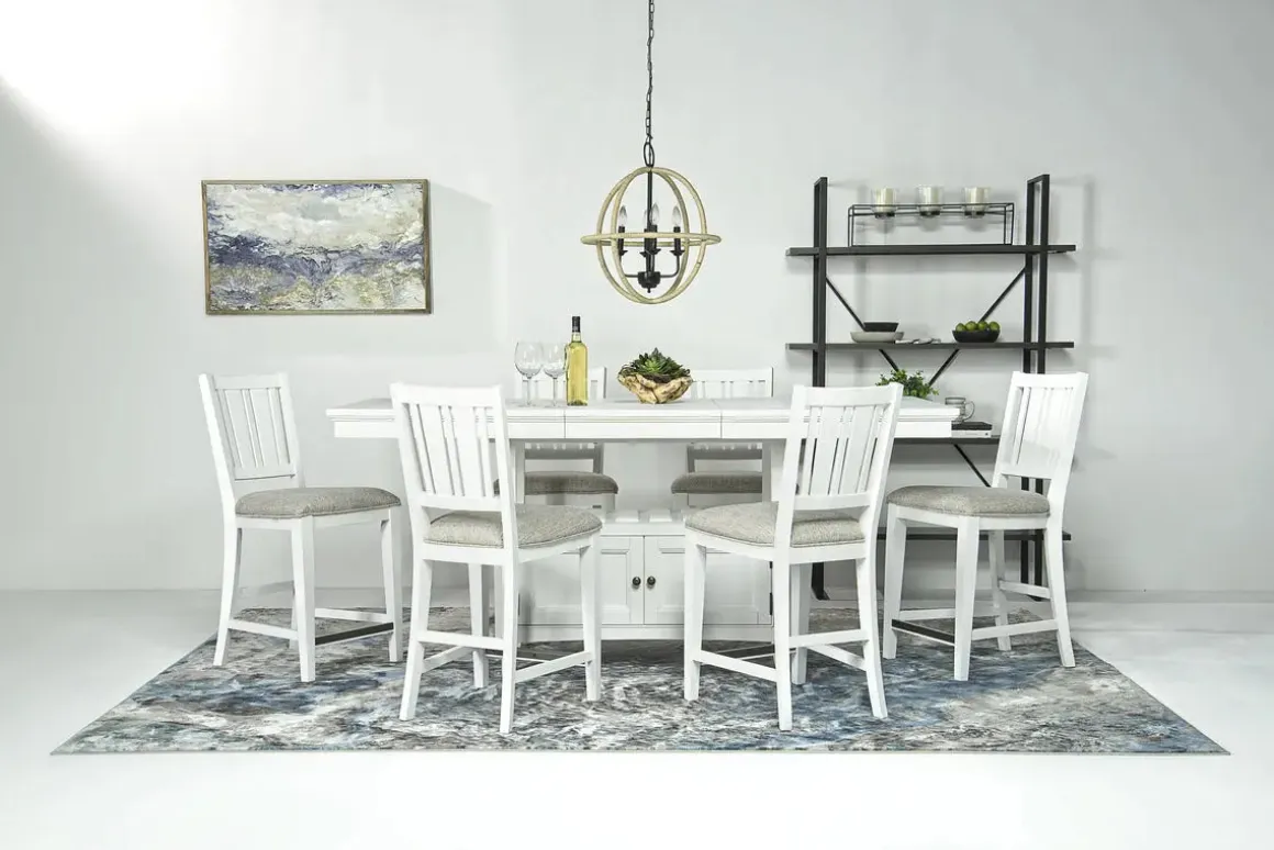 Bay Creek Counter Height Stool In Graphite, V-Back