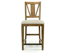 Bay Creek Counter Height Stool In Graphite, V-Back