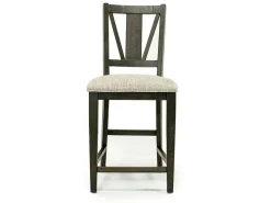 Bay Creek Counter Height Stool In Graphite, V-Back