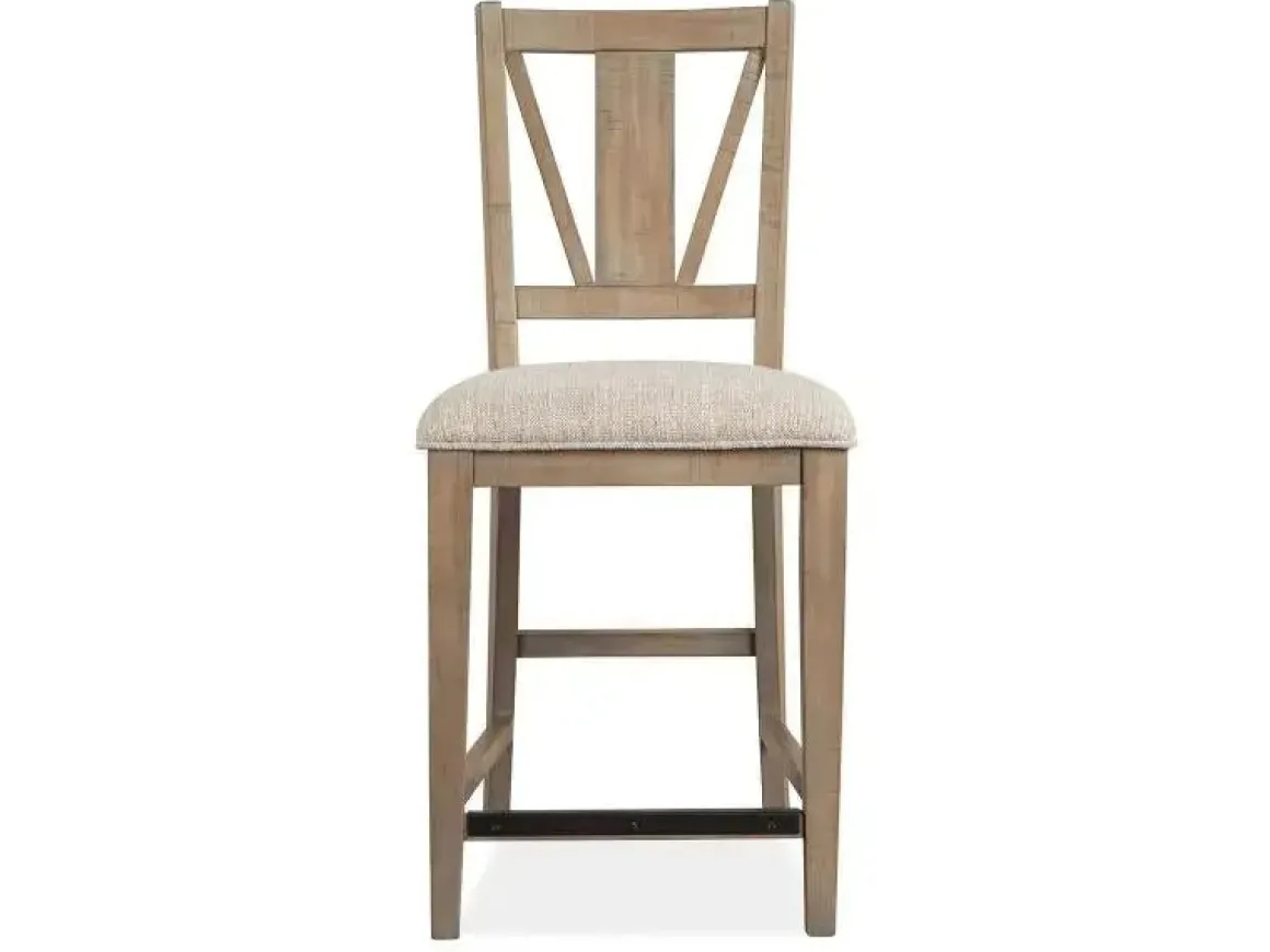 Bay Creek Counter Height Stool In Graphite, V-Back