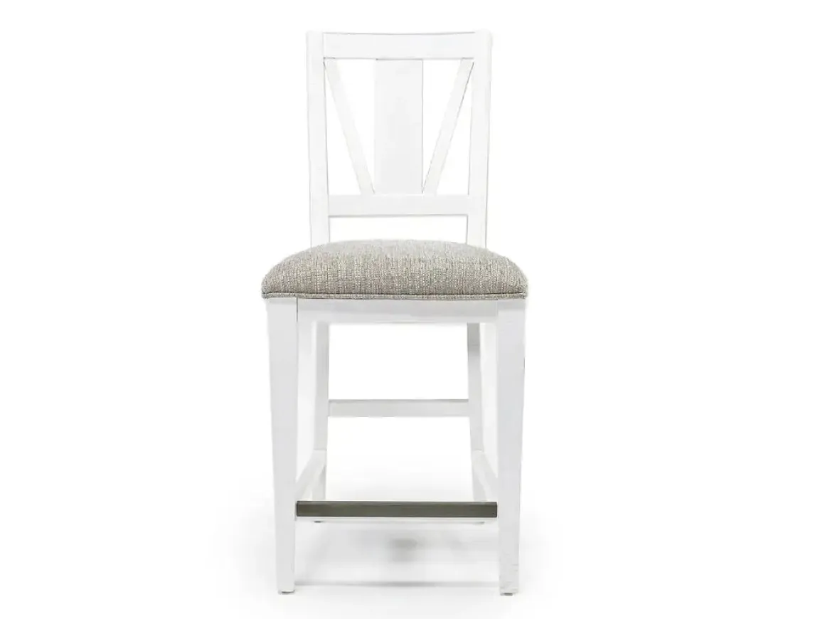 Bay Creek Counter Height Stool In Graphite, V-Back