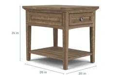 Bay Creek End Table In Graphite, Rectangle