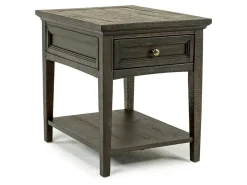 Bay Creek End Table In Graphite, Rectangle