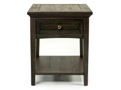 Bay Creek End Table In Graphite, Rectangle