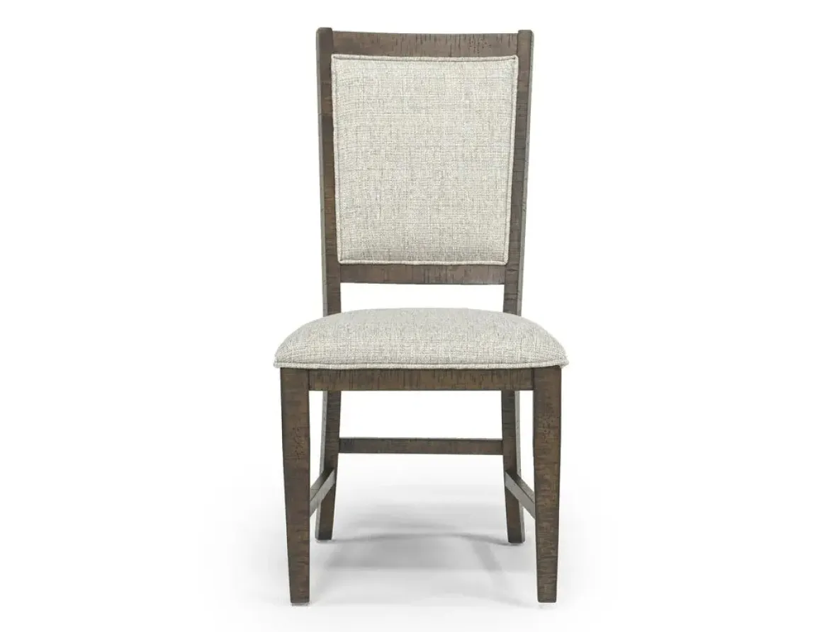 Bay Creek Extendable Dining Table & 4 Upholstered V-Back Chairs In Toasted Nutmeg