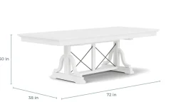 Bay Creek Extendable Dining Table & 4 Upholstered V-Back Chairs In Toasted Nutmeg