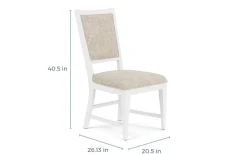 Bay Creek Extendable Dining Table & 4 Upholstered V-Back Chairs In Toasted Nutmeg