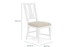 Bay Creek Extendable Dining Table & 4 Upholstered V-Back Chairs In Toasted Nutmeg