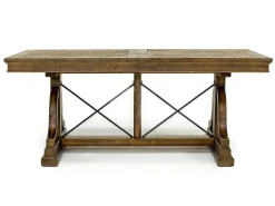 Bay Creek Extendable Dining Table & 6 V-Back Chairs In Toasted Nutmeg