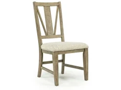 Bay Creek Extendable Dining Table & 6 V-Back Chairs In Toasted Nutmeg