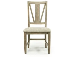 Bay Creek Extendable Dining Table & 6 V-Back Chairs In Toasted Nutmeg