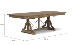 Bay Creek Extendable Dining Table In Graphite